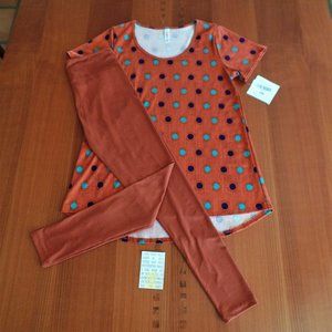 LULAROE! S- CLASSIC-T TOP & OS- LEGGINGS